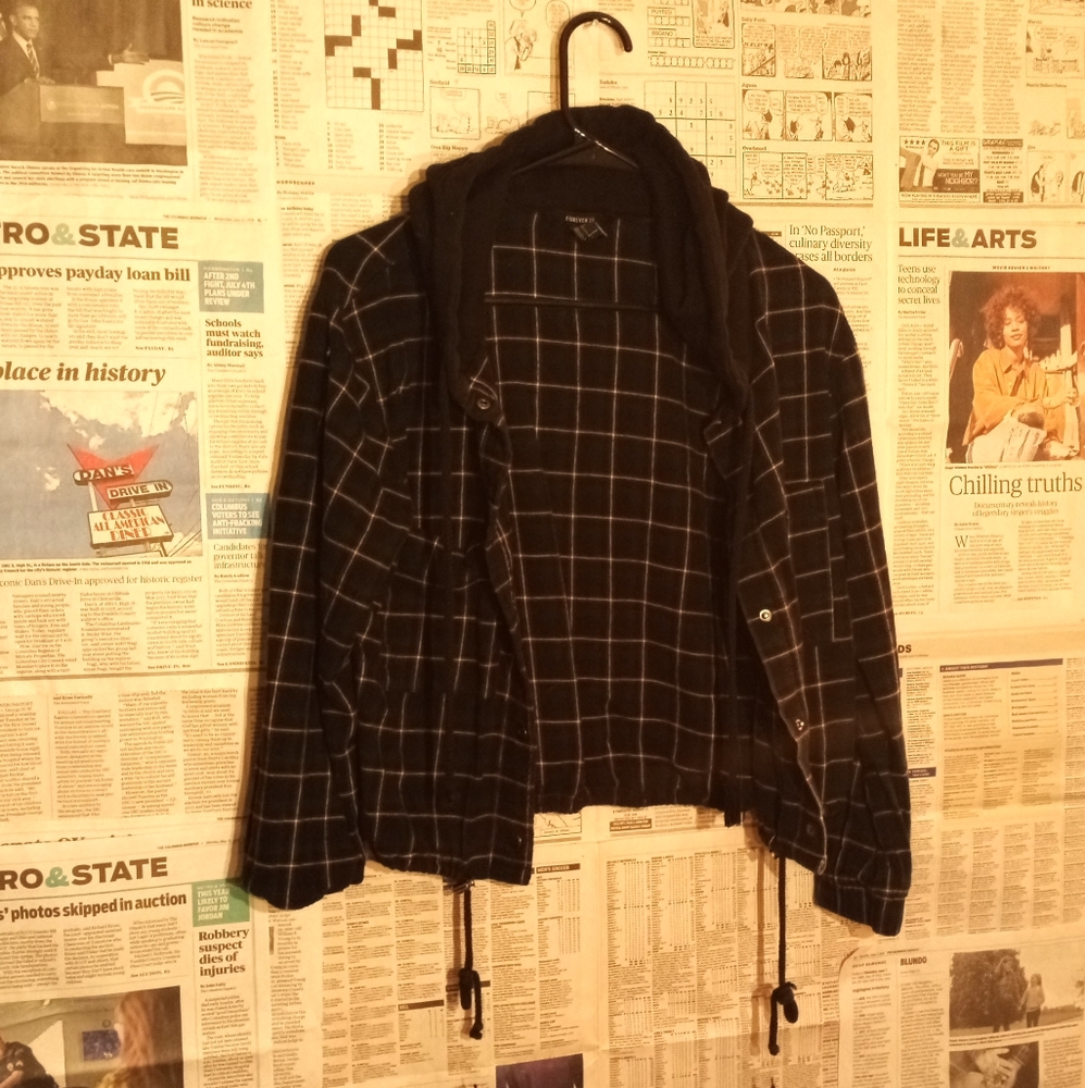 Button up hoodie